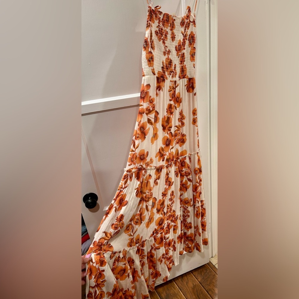 Intimately Free People Dress Garden Party Floral Maxi Tiered Size Small - Picture 2 of 16